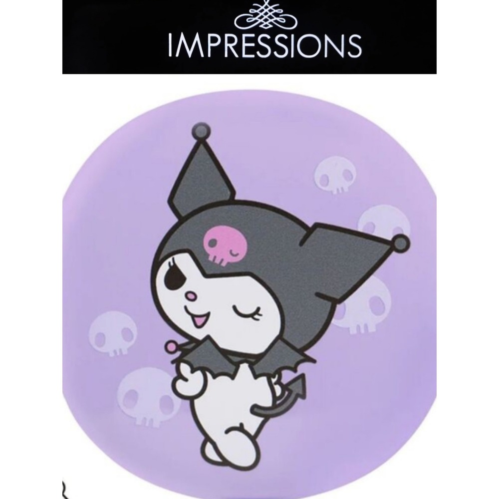 Impressions X Kuromi Round LED Compact Mirror